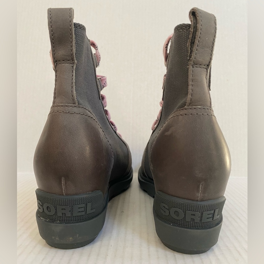 NWOB Sorel Evie II Lace Wedge Booties Size 8 - Picture 6 of 8